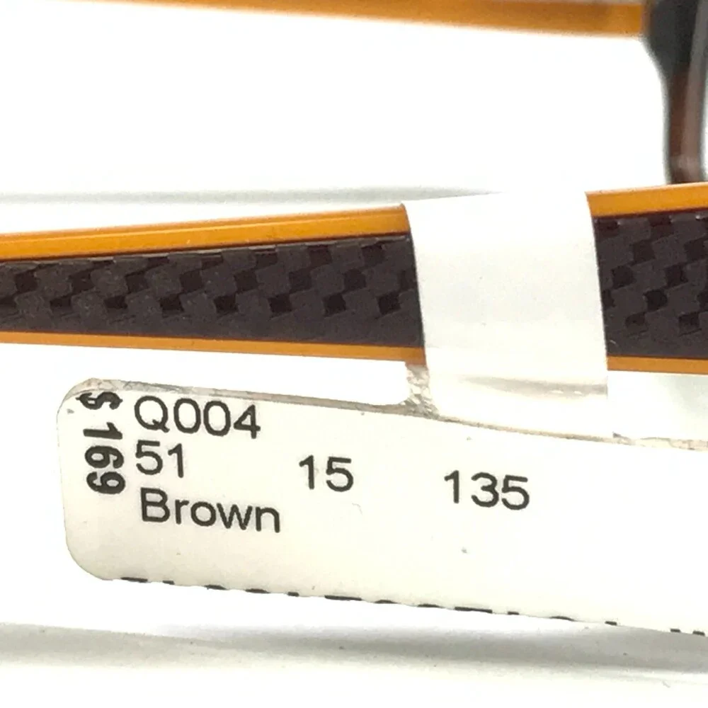 Converse Eyeglasses Frames Q004 UF BROWN Orange Rectangular Full Rim 51-15-135